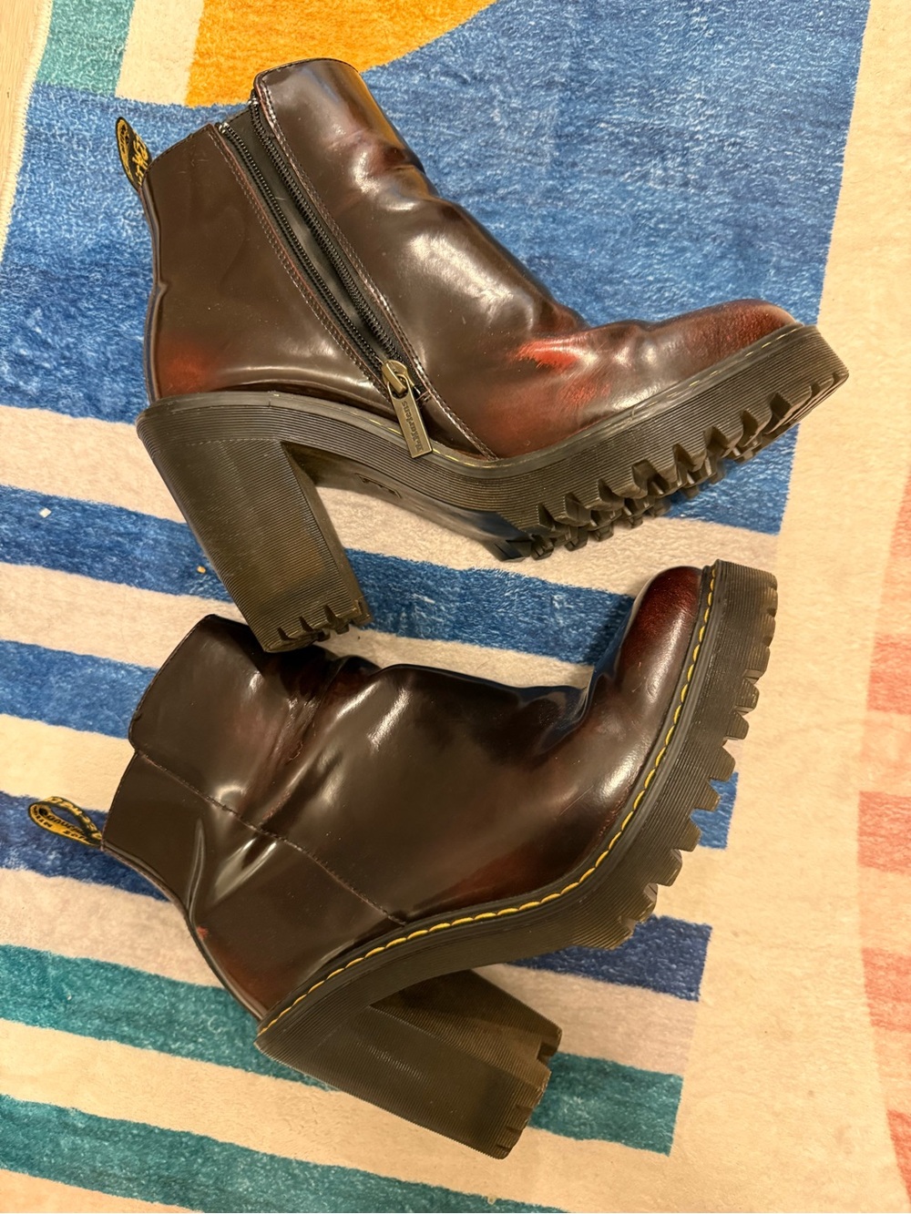 Dr. Martens Magdalena Arcadia Heeled Chelsea Boots Cherry Red Oxblood 41 SoldOut